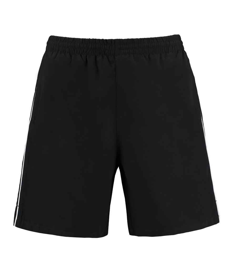 Kustom Kit Track Shorts Black/White