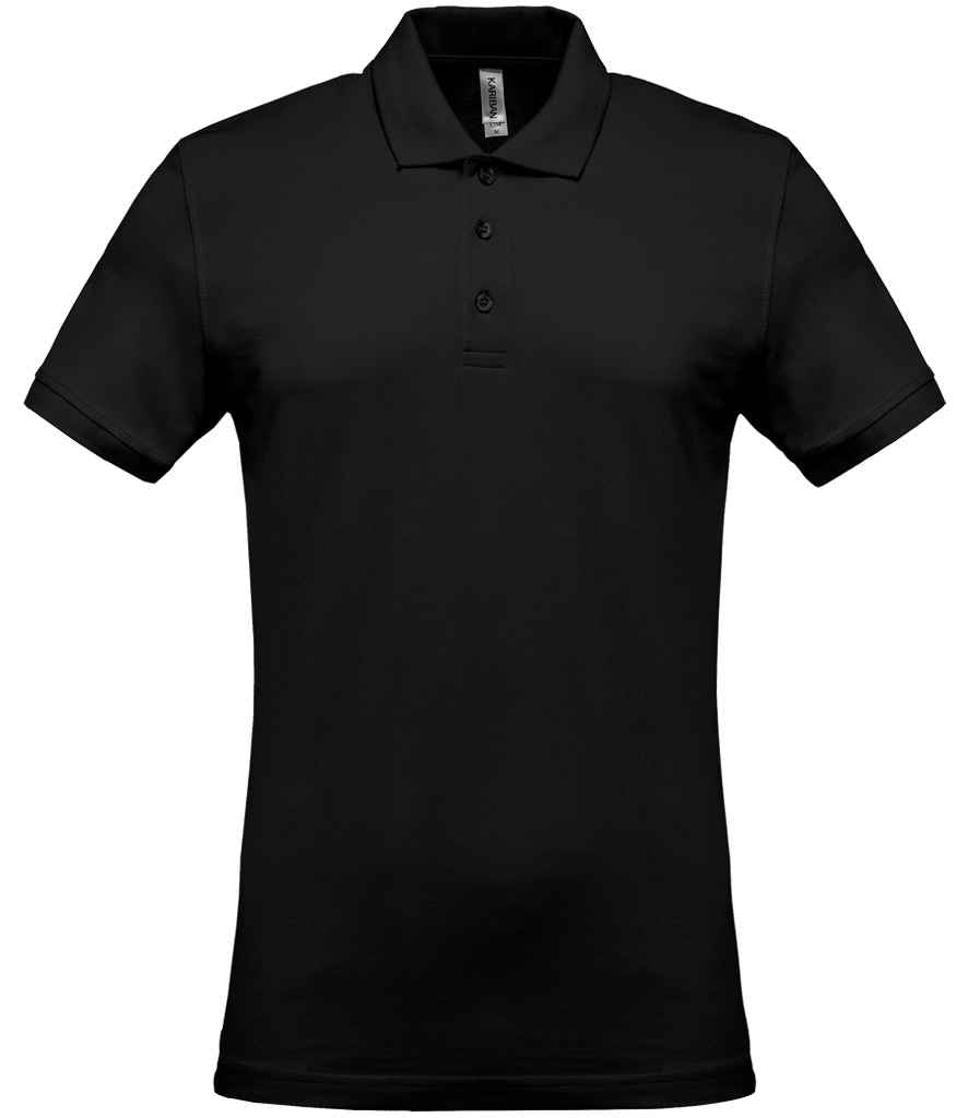 Kariban Short Sleeve Piqué Polo Shirt | Black Black