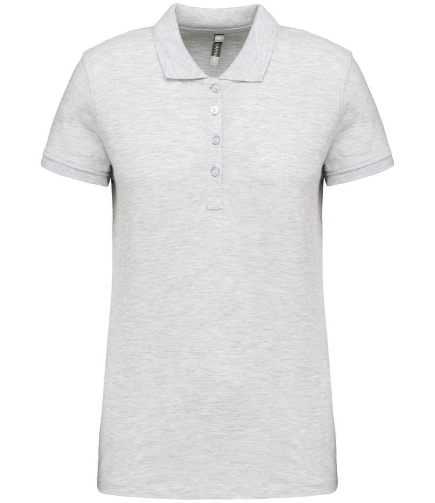 Kariban Ladies Short Sleeve Piqué Polo Shirt | Ash Heather Ash Heather