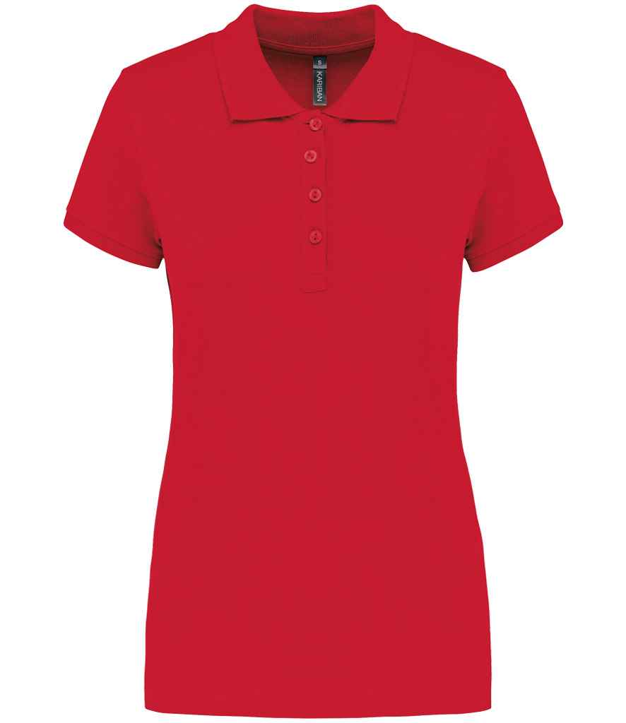 Kariban Ladies Short Sleeve Piqué Polo Shirt | Red Red