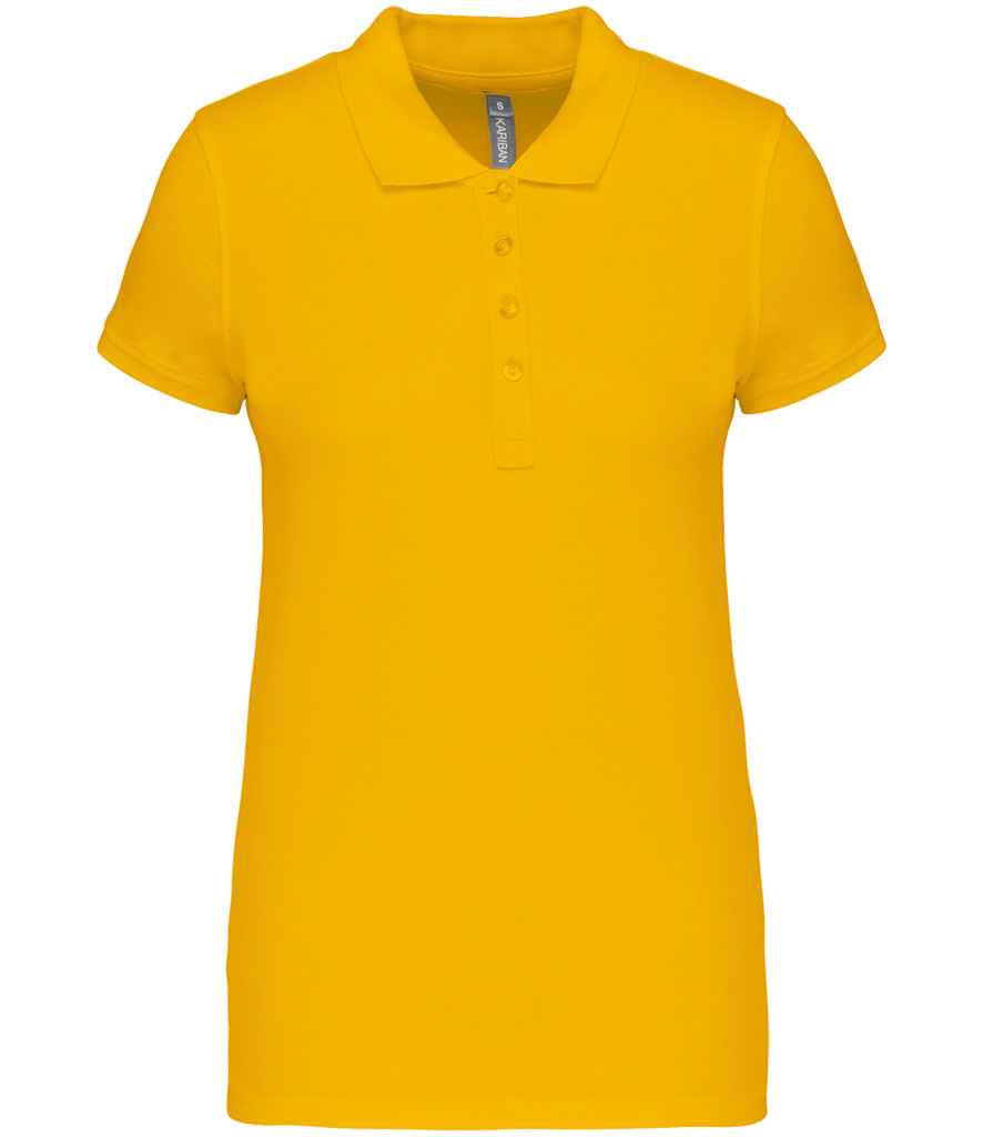 Kariban Ladies Short Sleeve Piqué Polo Shirt | Yellow Yellow