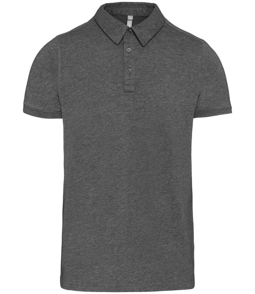 Kariban Jersey Polo Shirt Heather Grey