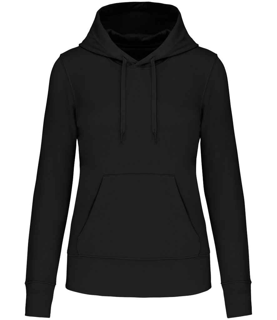 Kariban Ladies Eco Friendly Hooded Sweatshirt Black