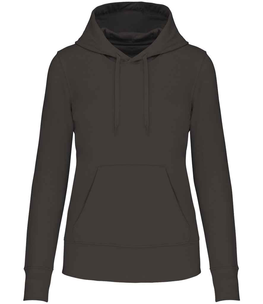 Kariban Ladies Eco Friendly Hooded Sweatshirt Dark Grey