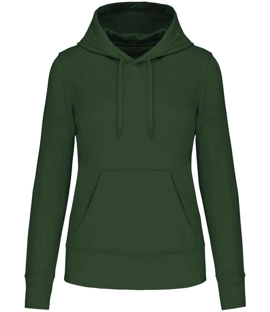 Kariban Ladies Eco Friendly Hooded Sweatshirt Forest Green