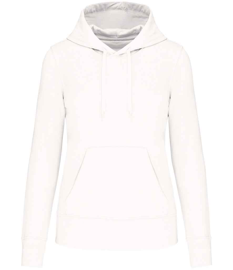 Kariban Ladies Eco Friendly Hooded Sweatshirt White