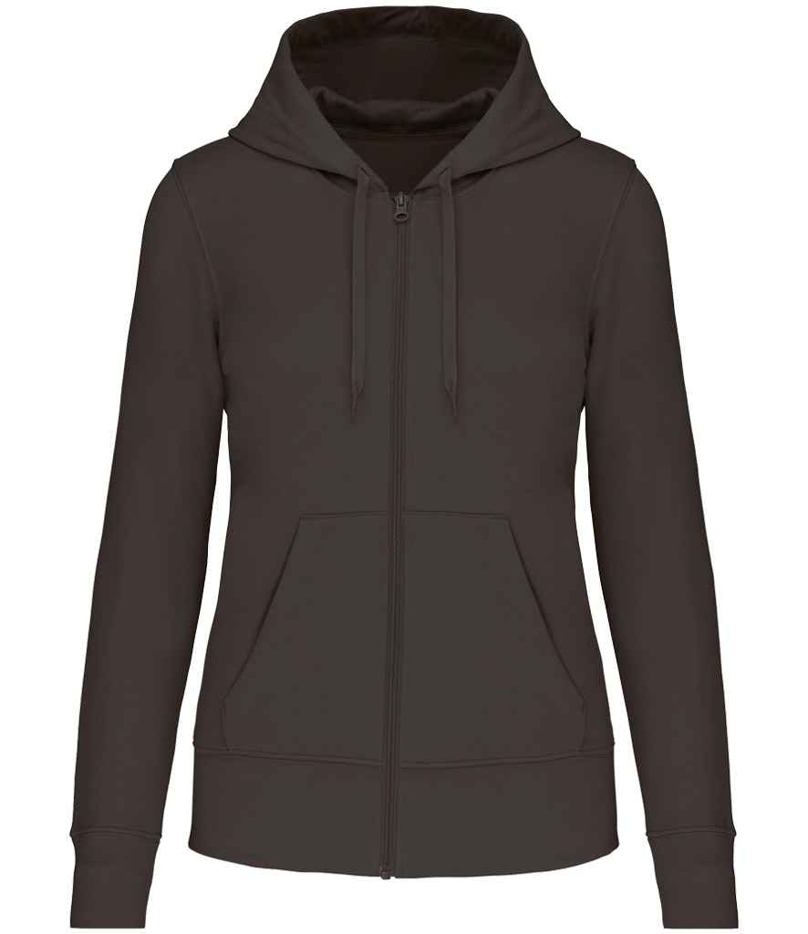 Kariban Ladies Eco Friendly Full Zip Hoodie Dark Grey