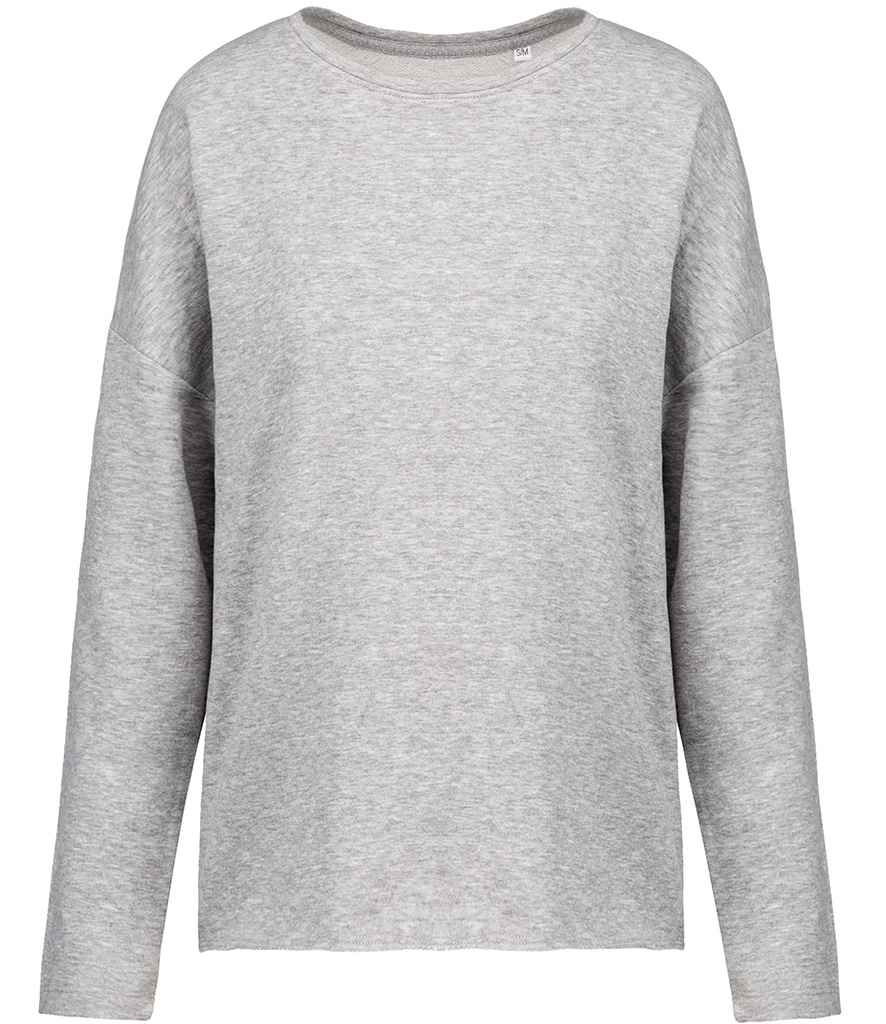 Kariban Ladies Oversized Sweatshirt Light Grey