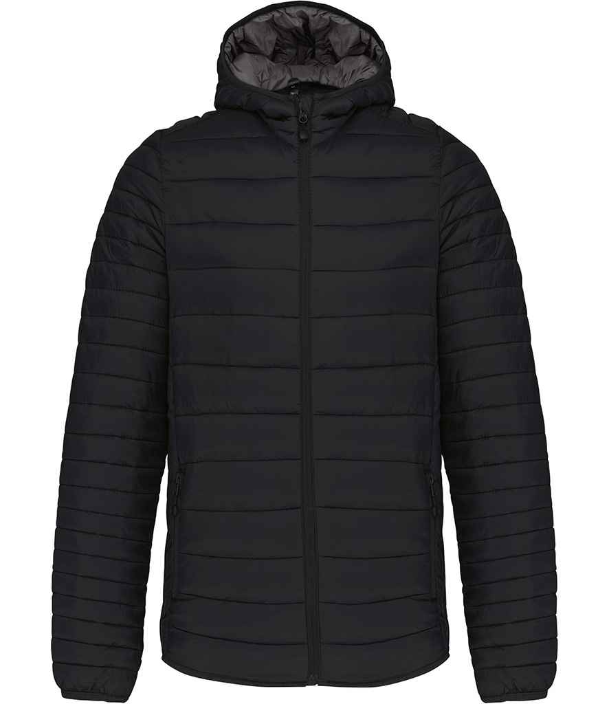 Kariban Lightweight Hooded Padded Jacket Black