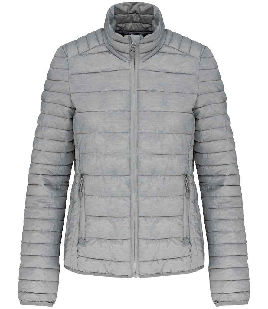 Kariban Ladies Lightweight Padded Jacket Marl Silver
