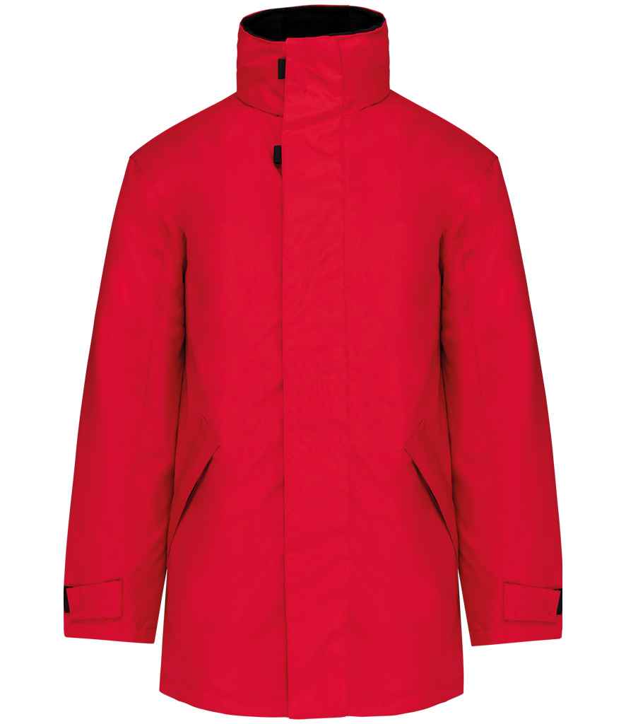 Kariban Parka Jacket Red/Black
