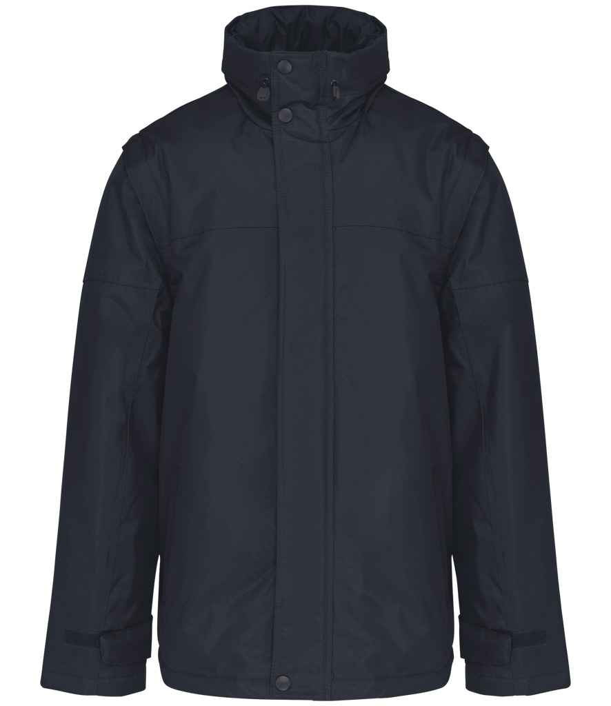 Kariban Factory Zip Off Sleeve Jacket Navy/Navy