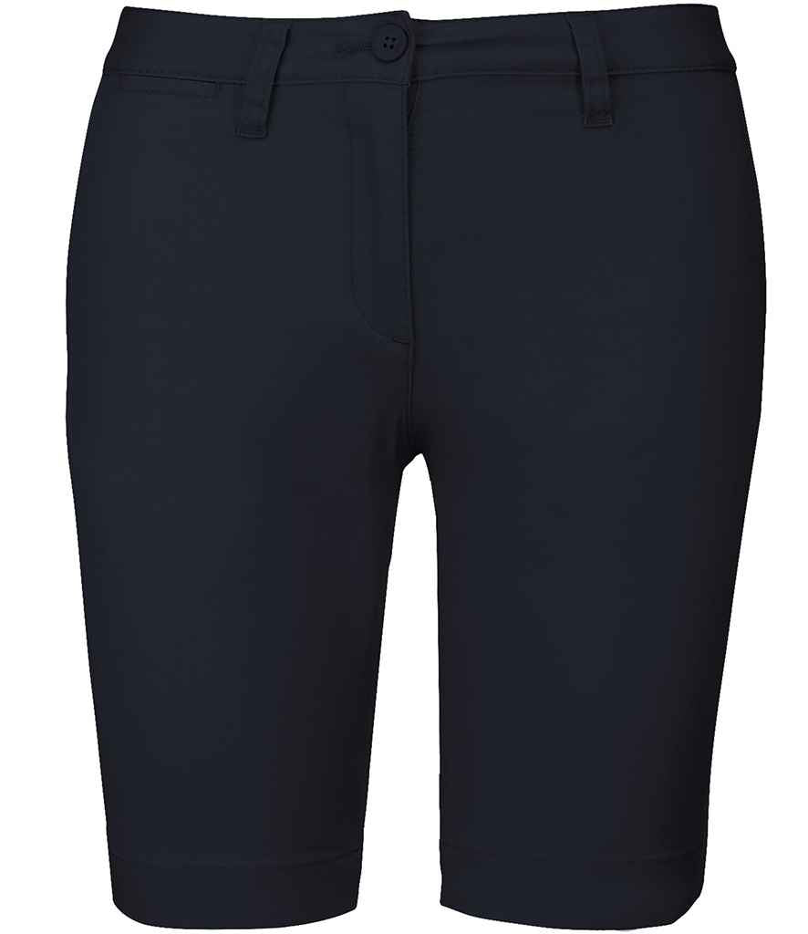 Kariban Ladies Chino Bermuda Shorts Dark Navy