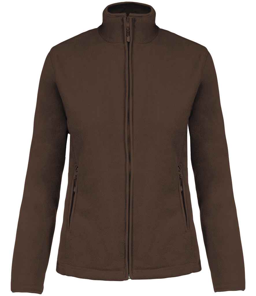 Kariban Ladies Maureen Micro Fleece Jacket Chocolate
