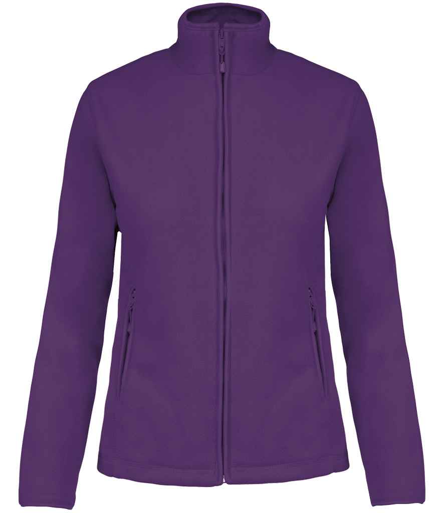 Kariban Ladies Maureen Micro Fleece Jacket Purple