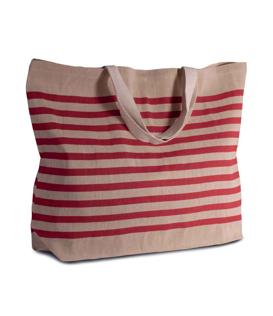 Kimood Large Juco Bag Natural/Red