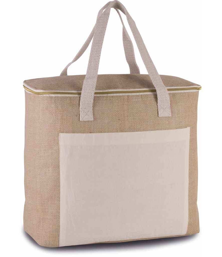 Kimood Large Jute Cool Bag Natural