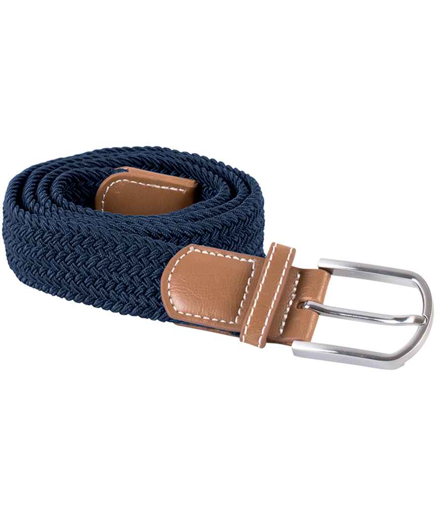 K-UP Braided Elasticated Belt Navy