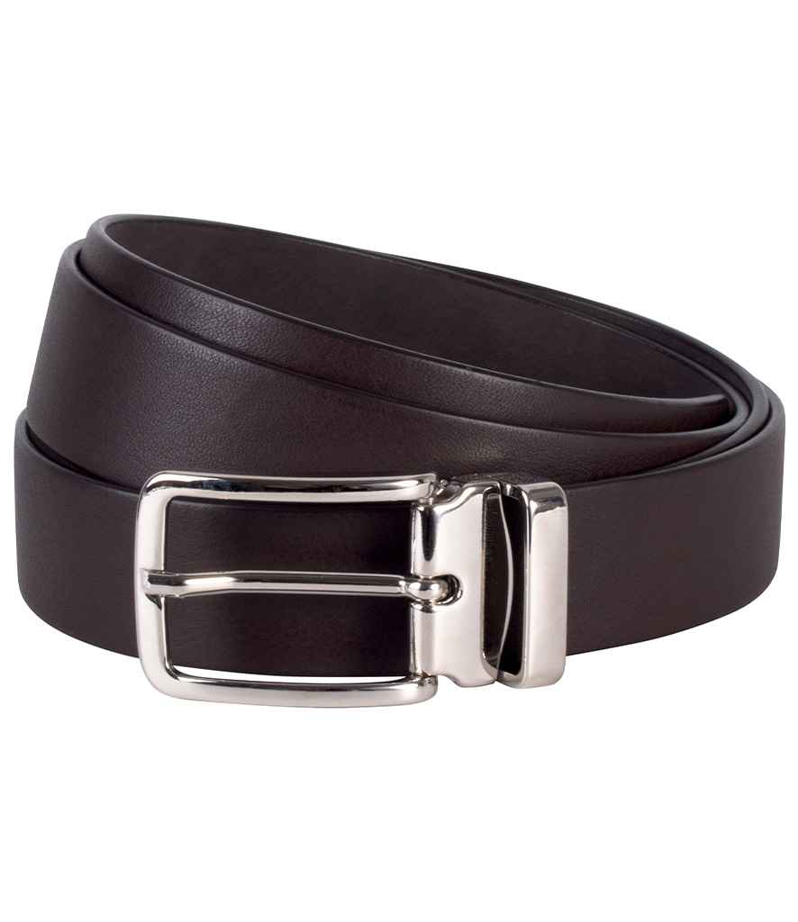 K-UP Classic Leather Belt Dark Brown