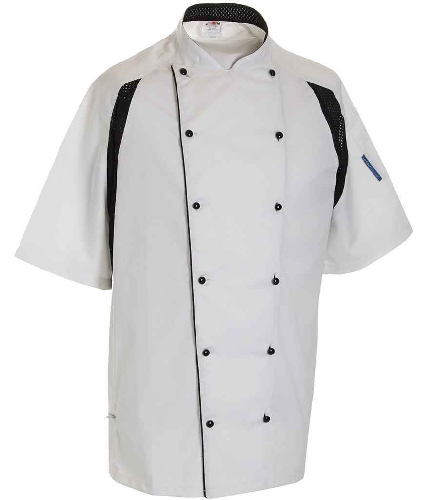 Le Chef Short Sleeve Executive Jacket White/Black