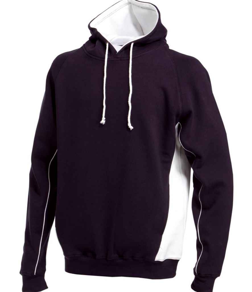Finden + Hales Contrast Hooded Sweatshirt Navy/White