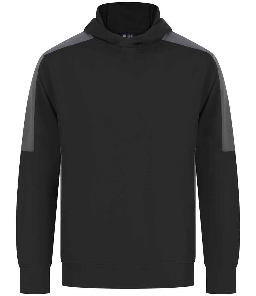 Finden + Hales Unisex Team Hoodie Black/Gunmetal
