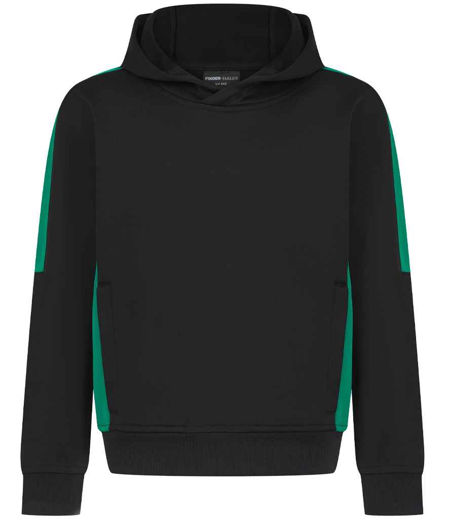 Finden + Hales Kids Team Hoodie Black/Emerald