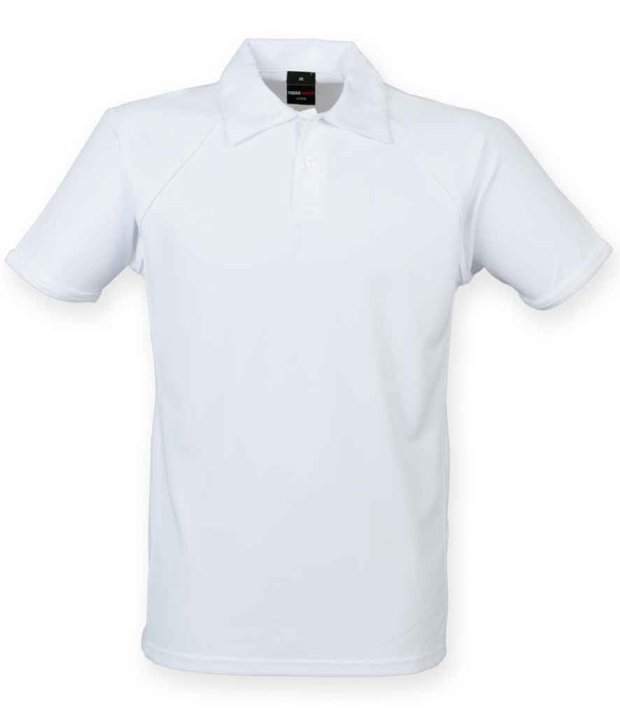 Finden + Hales Performance Piped Polo Shirt | White/White White/White
