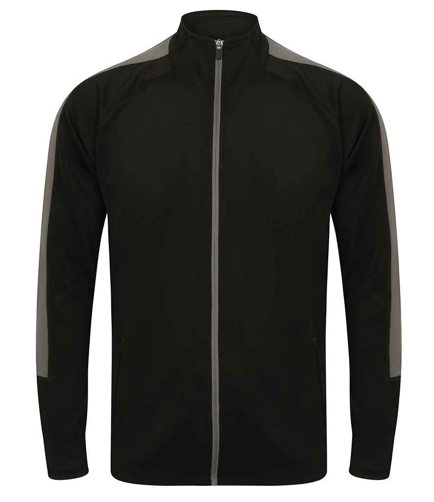 Finden + Hales Knitted Tracksuit Top | Black/Gunmetal Black/Gunmetal