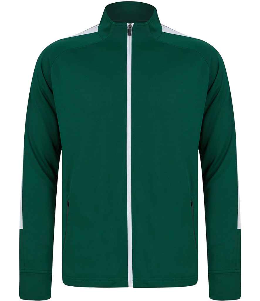 Finden + Hales Kids Knitted Tracksuit Top Bottle Green/White