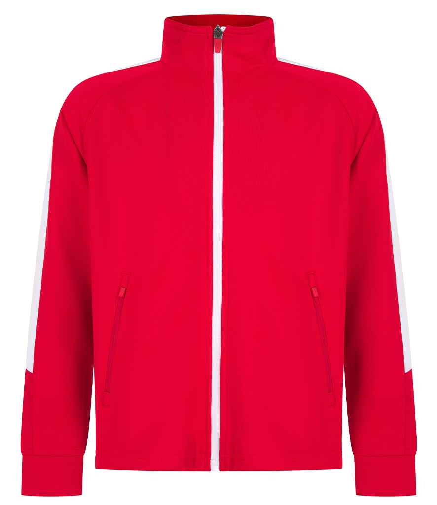 Finden + Hales Kids Knitted Tracksuit Top Red/White