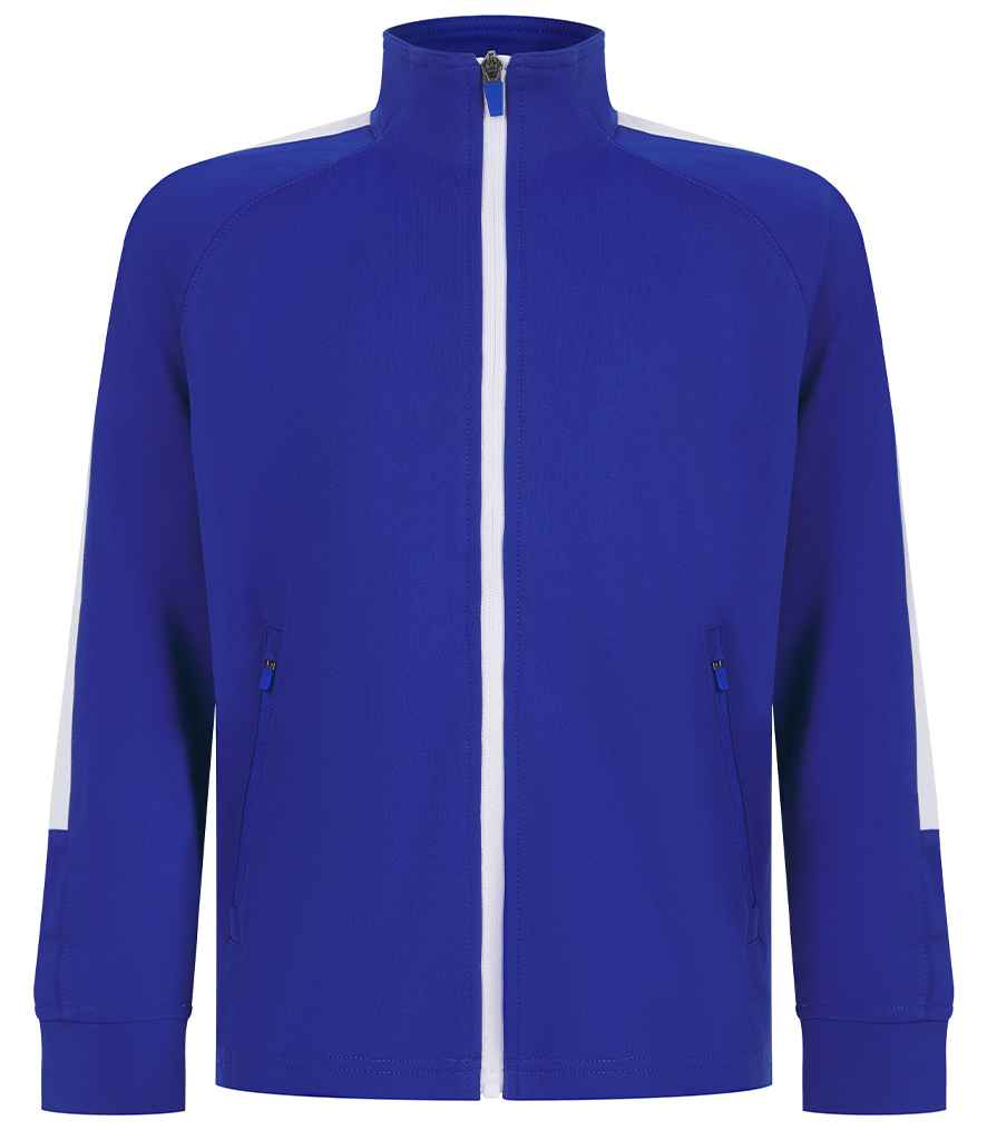 Finden + Hales Kids Knitted Tracksuit Top Royal Blue/White