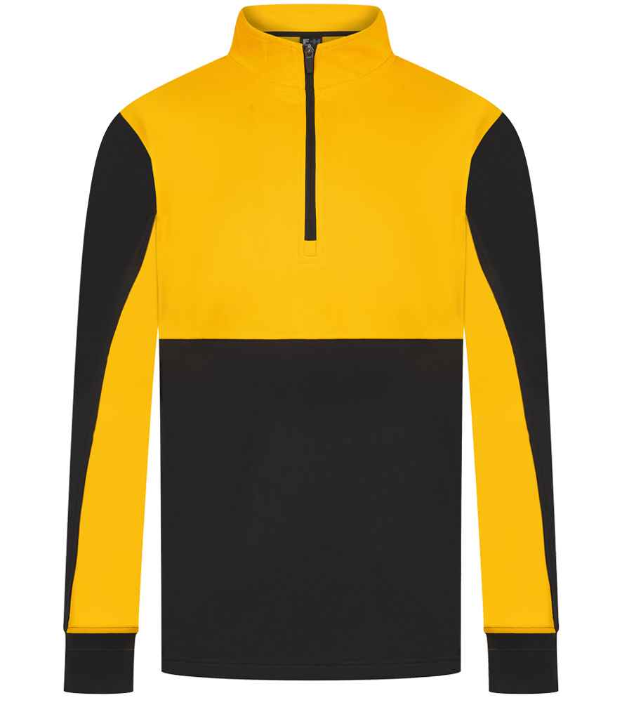 Finden + Hales 1/4 Zip Tracksuit Top Black/Gold
