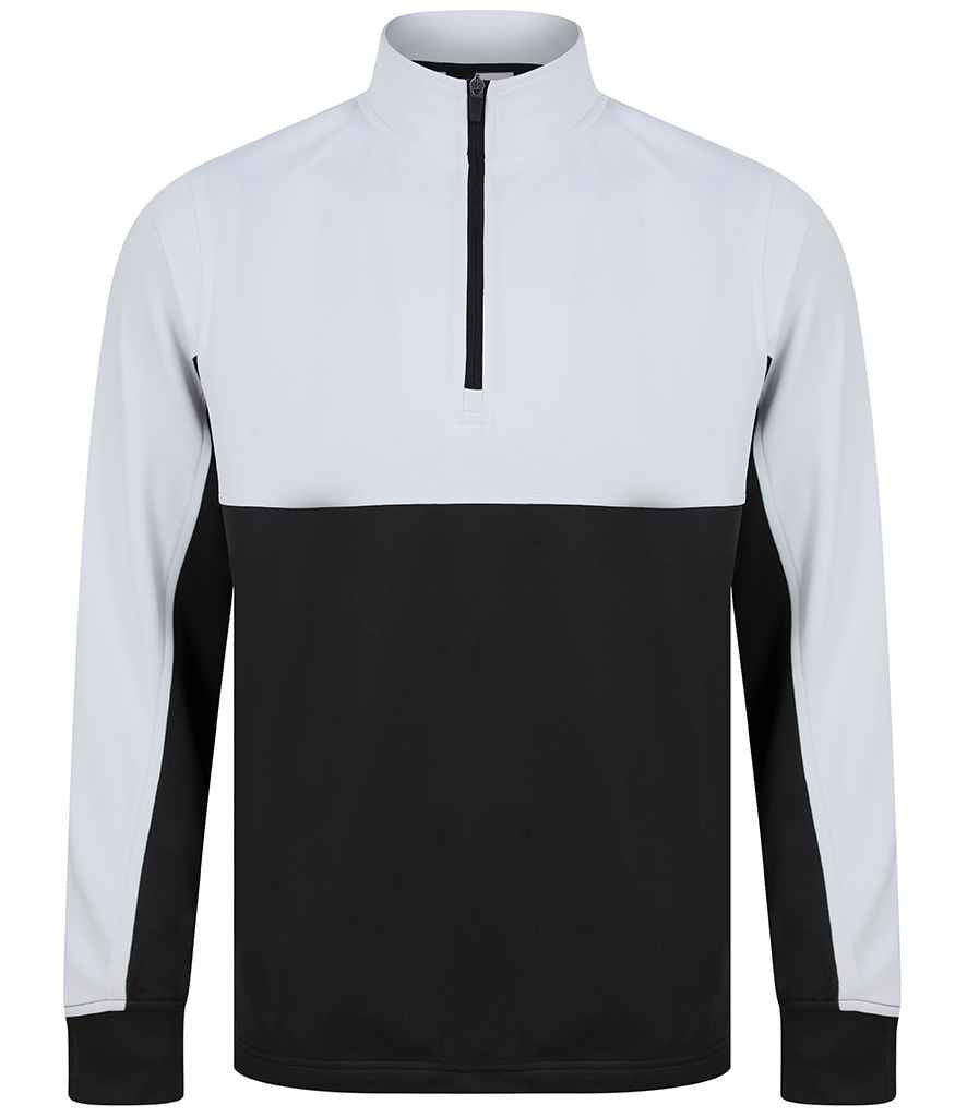 Finden + Hales 1/4 Zip Tracksuit Top Black/White