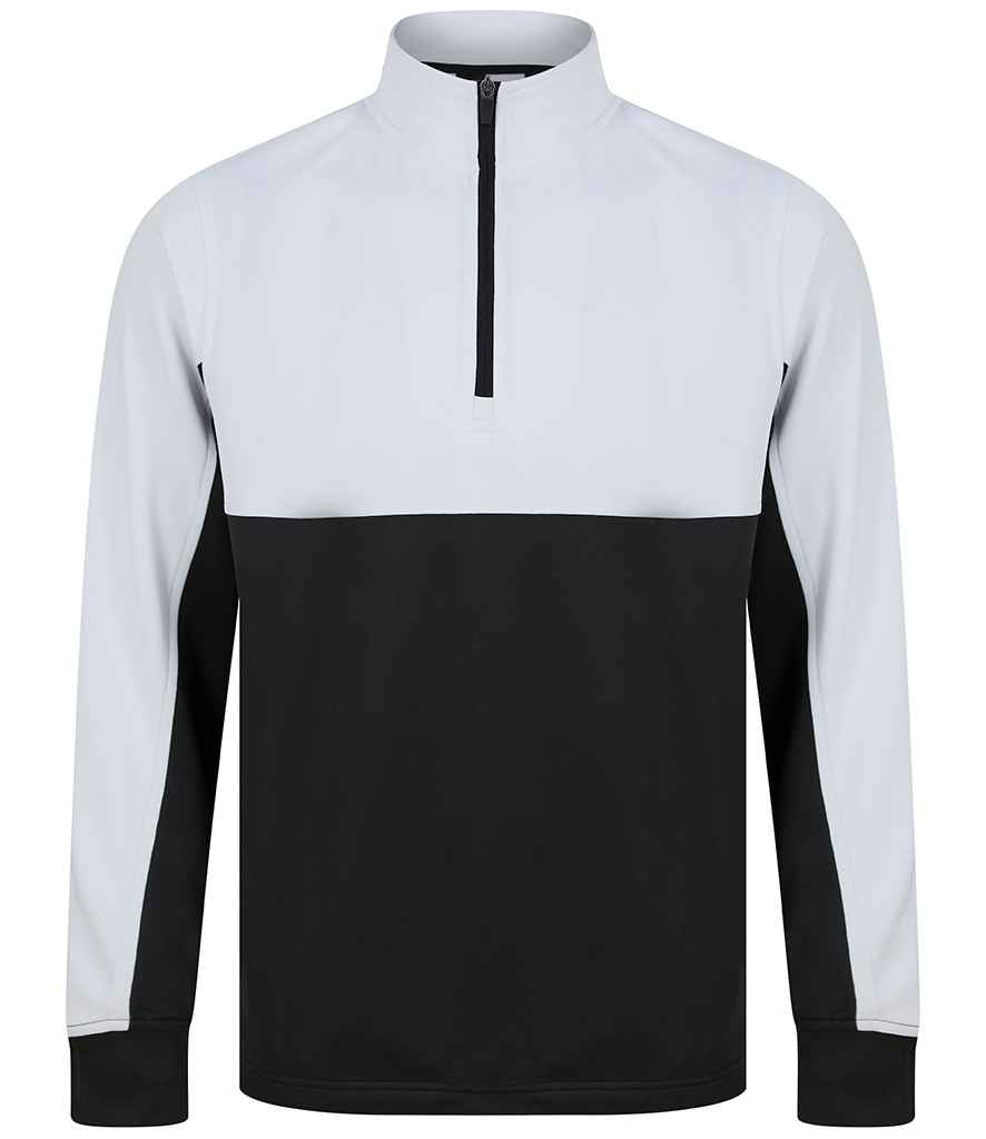 Finden + Hales Kids 1/4 Zip Tracksuit Top Black/White