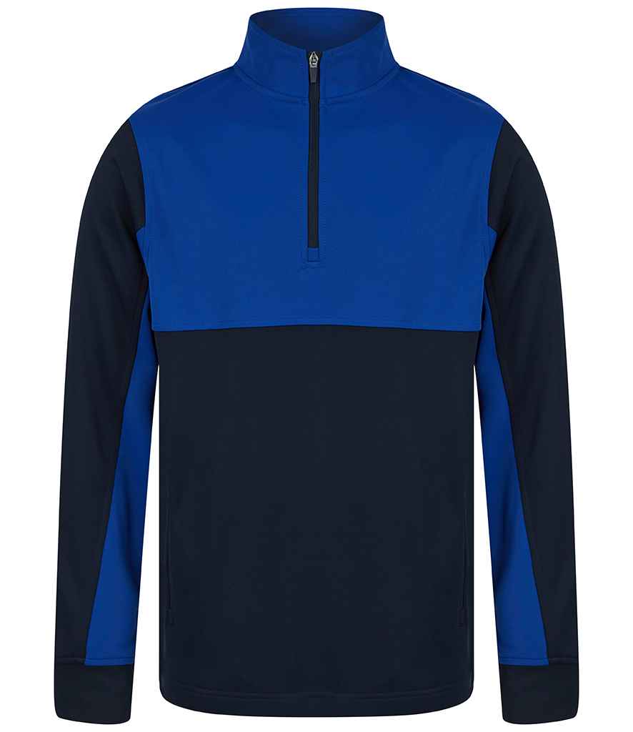 Finden + Hales Kids 1/4 Zip Tracksuit Top Navy/Royal Blue