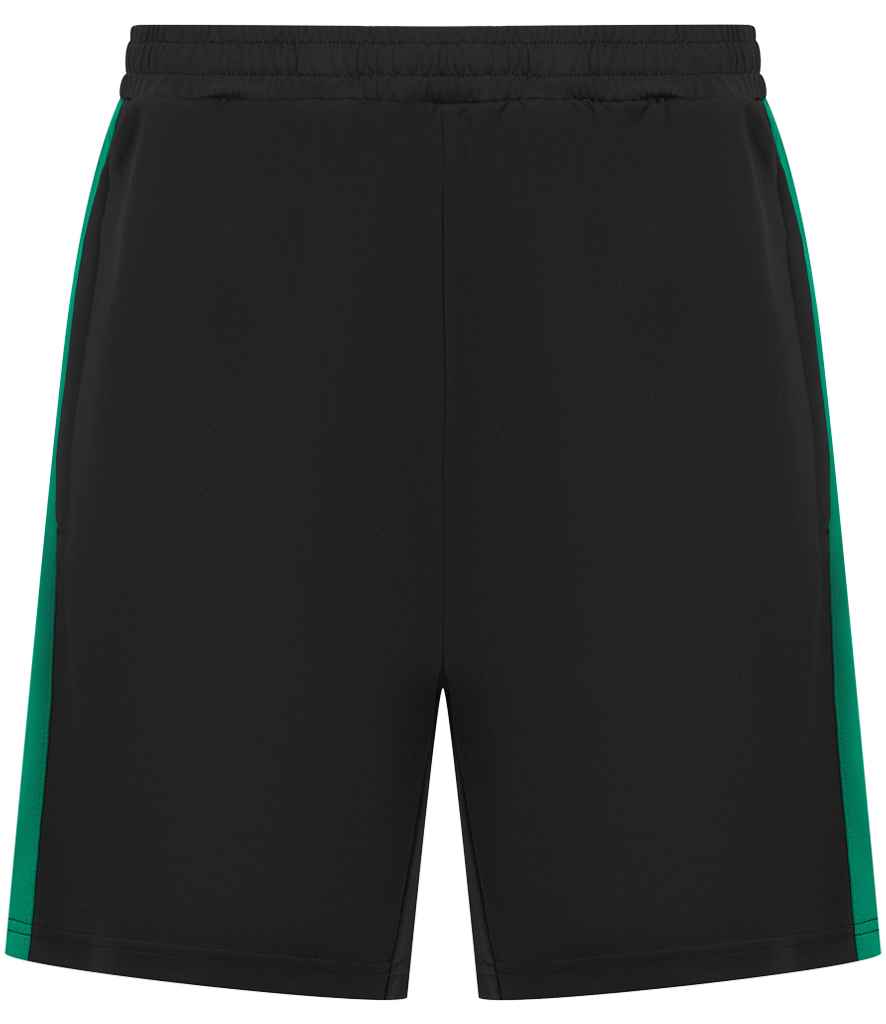 Finden + Hales Kids Knitted Shorts Black/Emerald