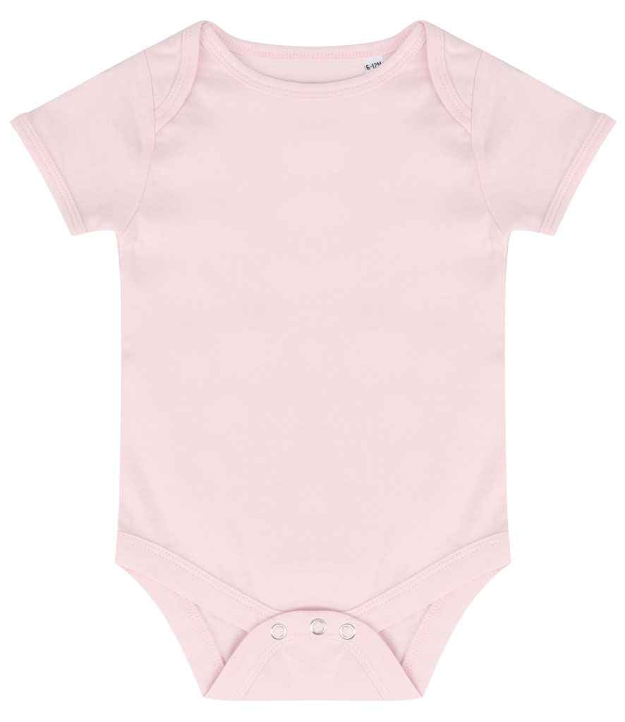 Larkwood Essential Short Sleeve Baby Bodysuit Pale Pink