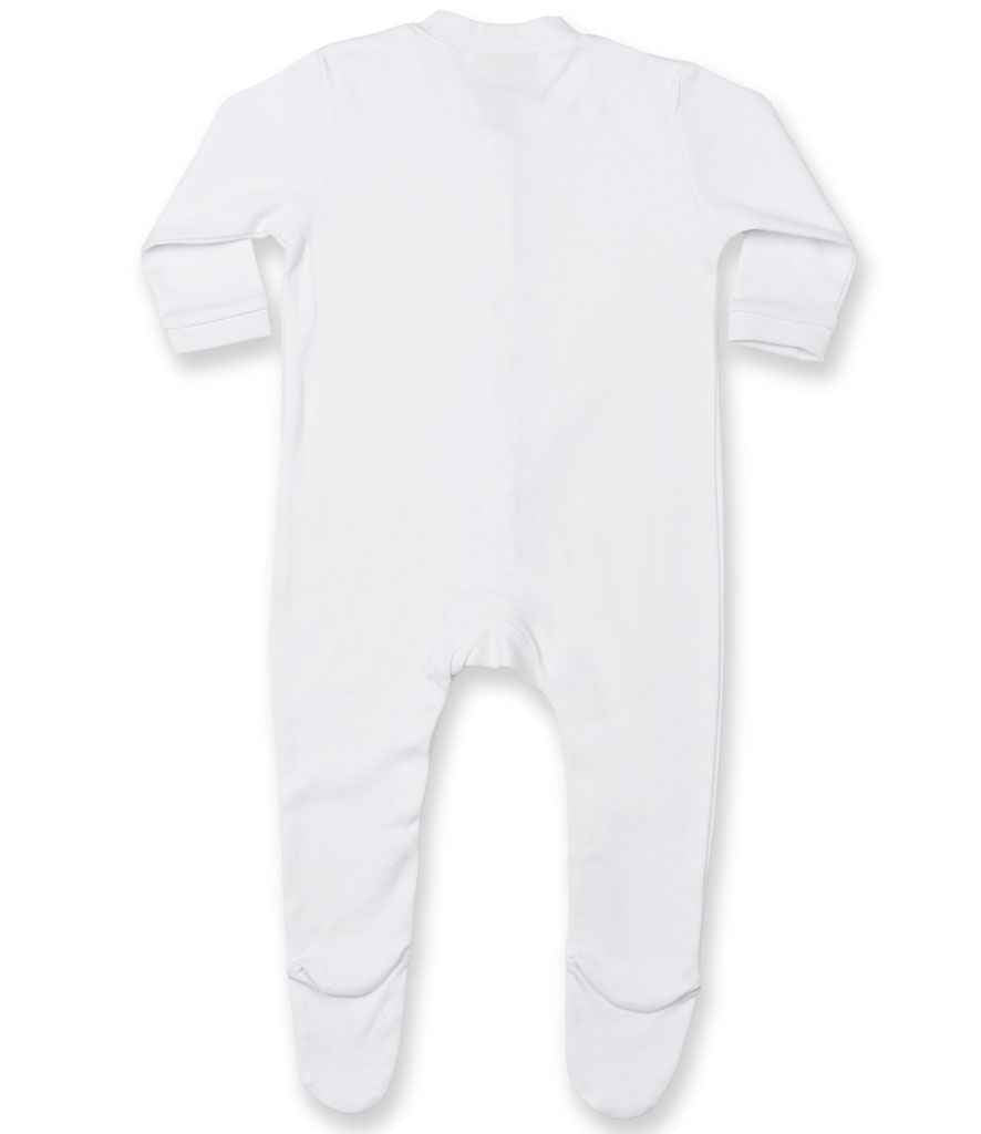Larkwood Baby Sleepsuit White