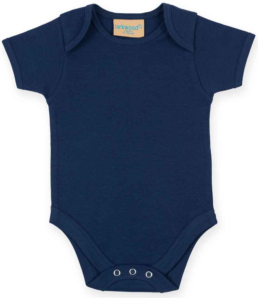 Larkwood Short Sleeve Baby Bodysuit Navy