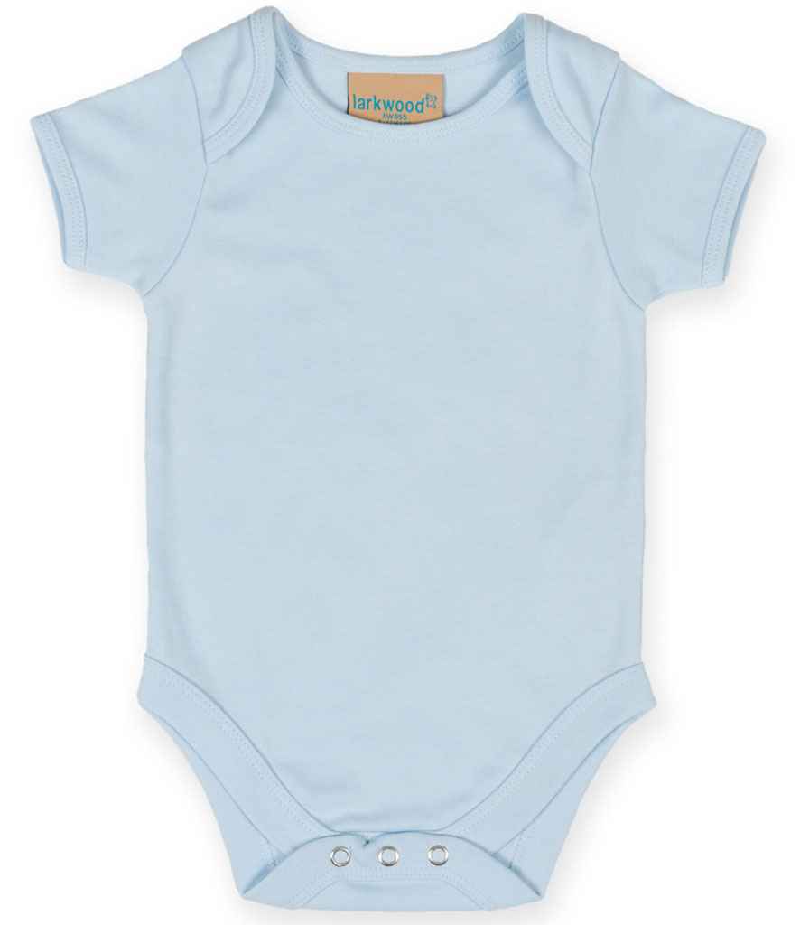 Larkwood Short Sleeve Baby Bodysuit Pale Blue