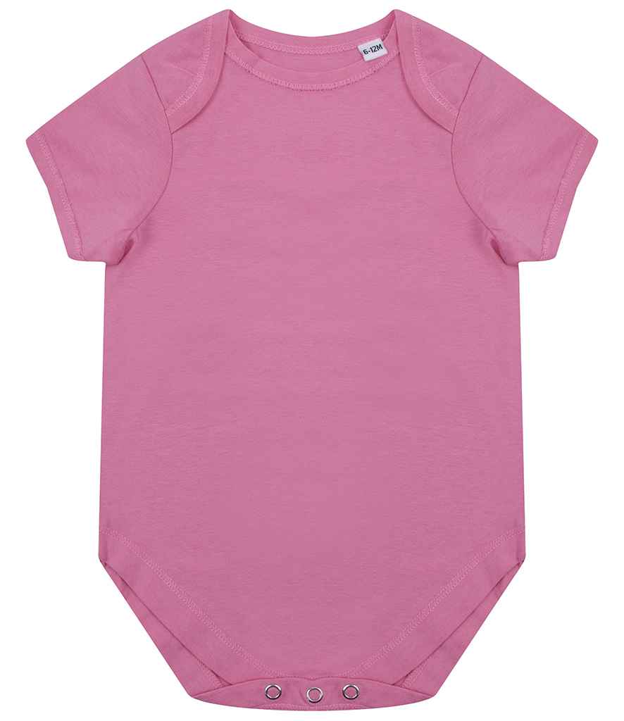 Larkwood Organic Baby Bodysuit Bright Pink