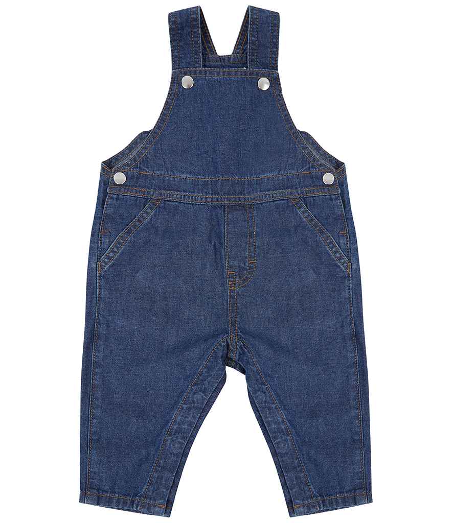Larkwood Kids Denim Dungarees Blue Denim