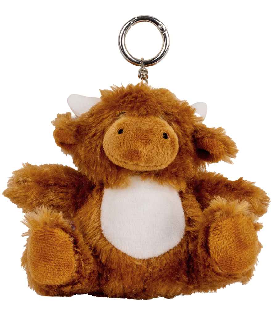 Mumbles Key Ring Brown Highland Cow