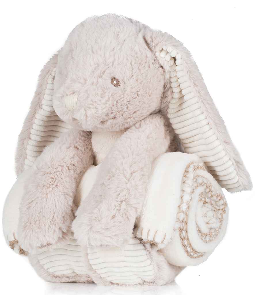 Mumbles Rabbit and Blanket Set Cream