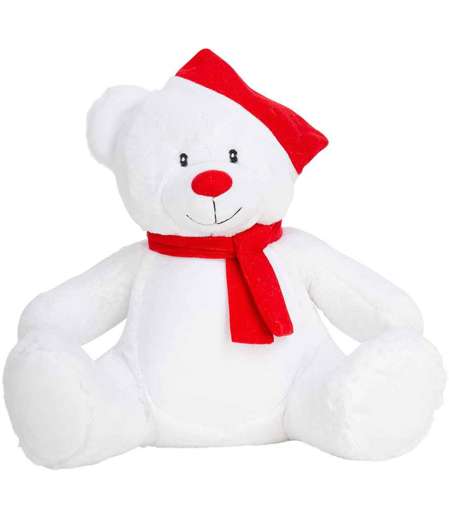 Mumbles Christmas Zippie Bear White/Red