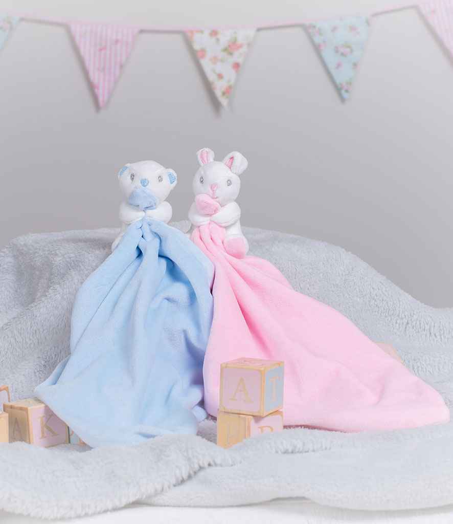Mumbles Animal Comforter with Rattle Blue Bear
