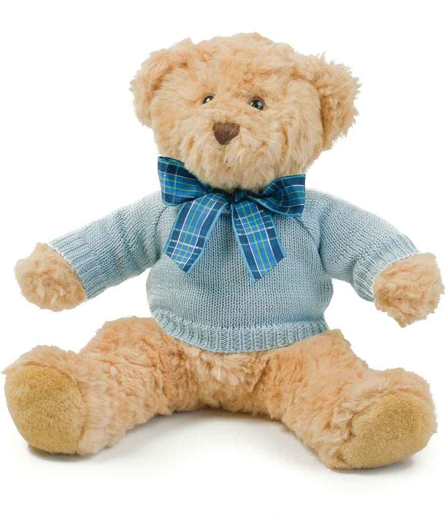 Mumbles Teddy Jumper Baby Blue