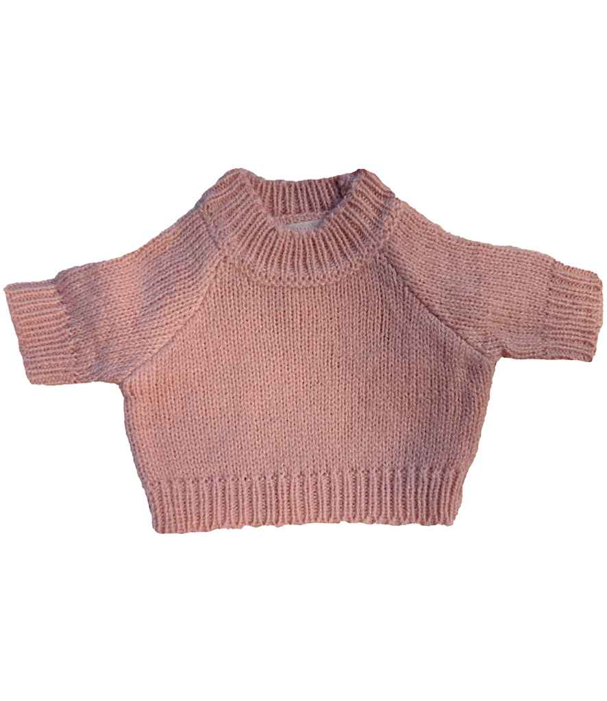 Mumbles Teddy Jumper Baby Pink
