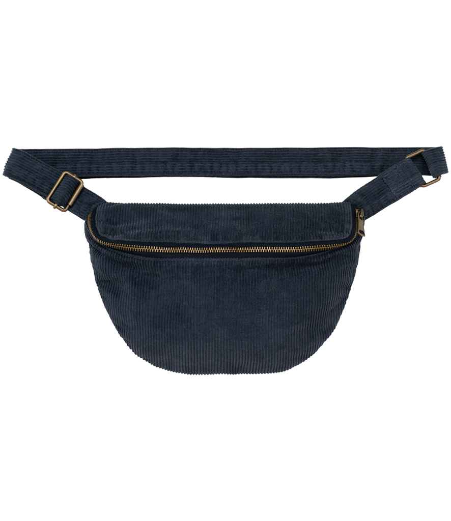 Native Spirit Corduroy Faded Waist Bag Washed Dark Navy